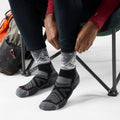Hike Valley View Crew Socks Black - ver - 2