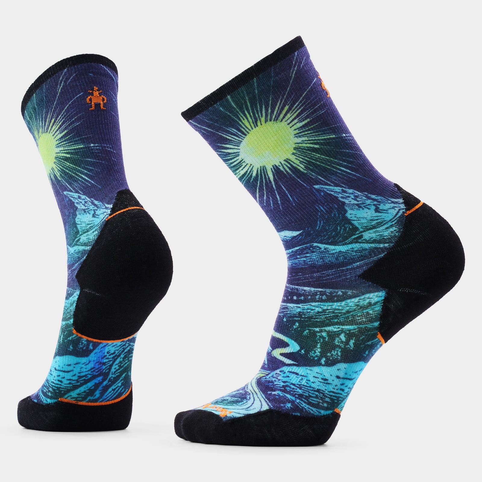 Trail Run Targeted Cushion Treeline Print Crew-Socken  - ansehen - 1