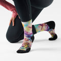 Calzini da donna Trail Run Targeted Cushion Serene Peak Print  - visualizza - 2