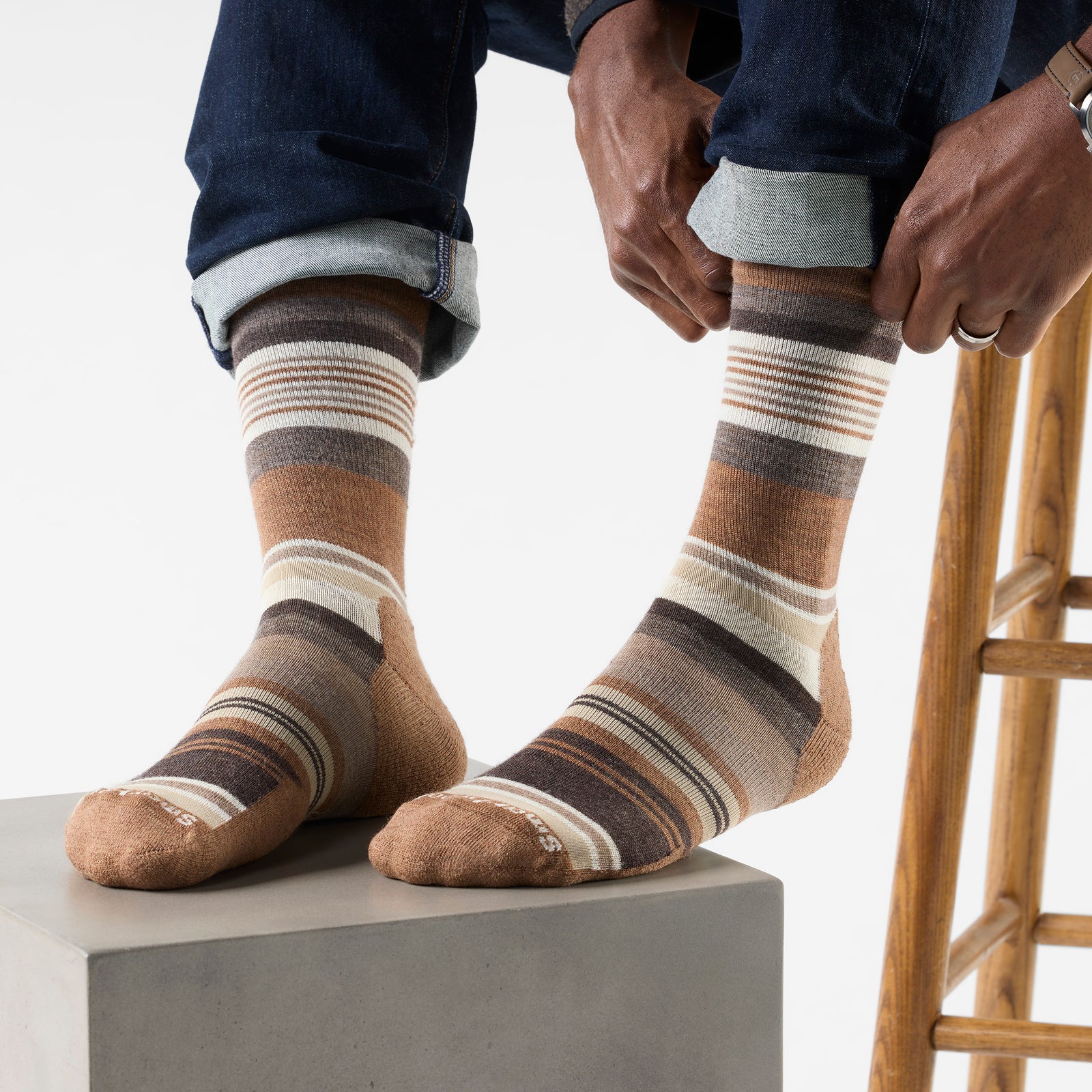 Everyday Joviansphere Crew Socks Mocha - ver - 2