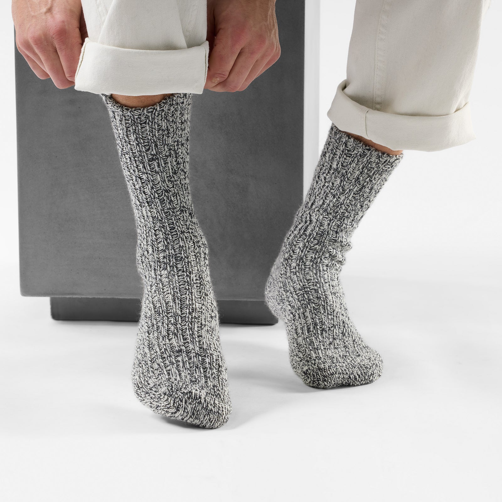 Chaussettes Heritage côtelées Cozy  - voir - 2