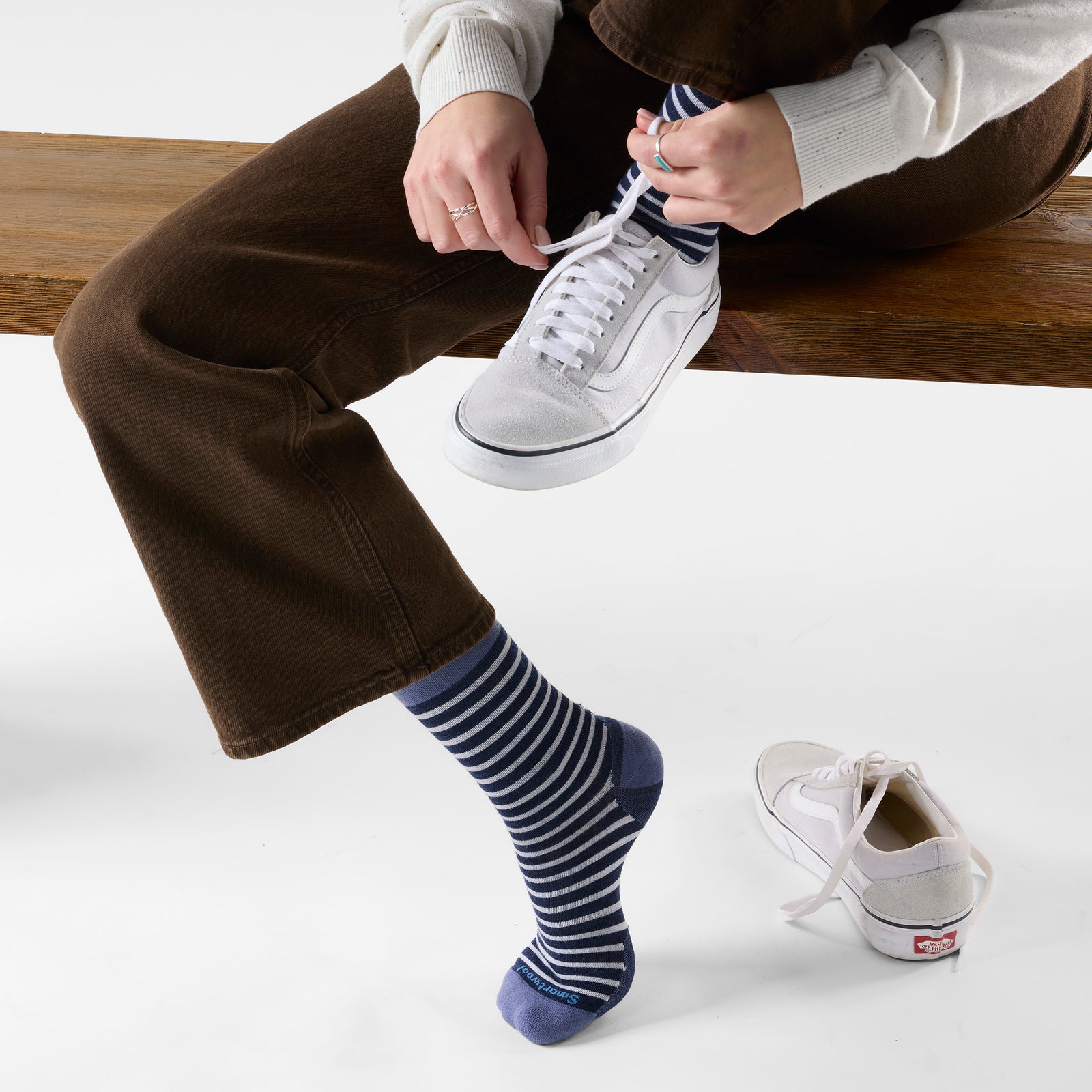 Everyday Pin Stripe Crew-Damensocken  - ansehen - 2