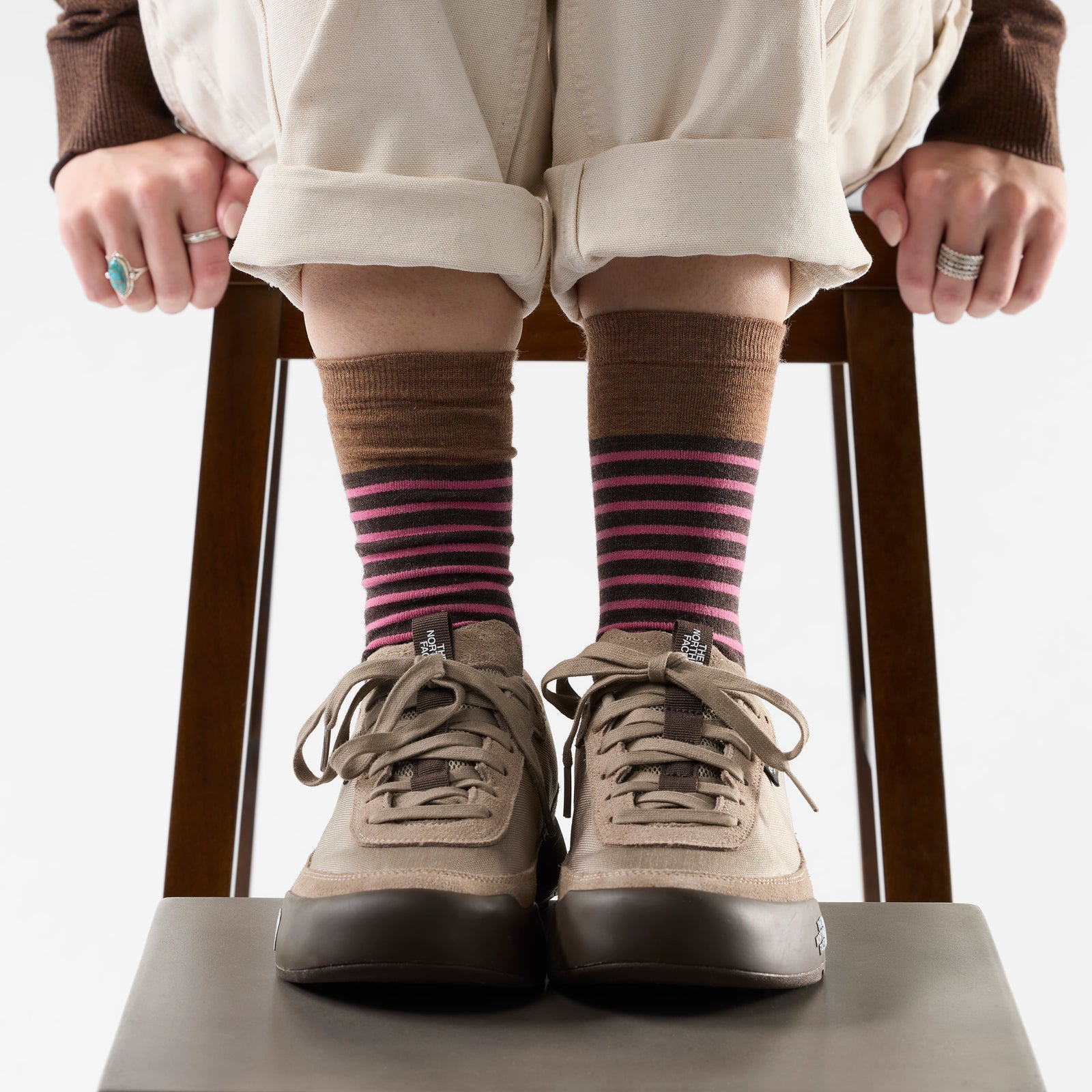 Everyday Pin Stripe Crew-Damensocken  - ansehen - 2