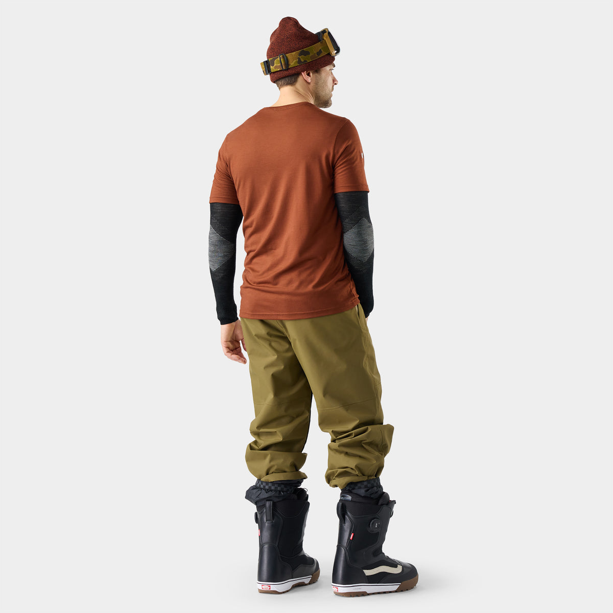 Herensportshirt Wander Valley met graphic en korte mouwen  - bekijk - 2