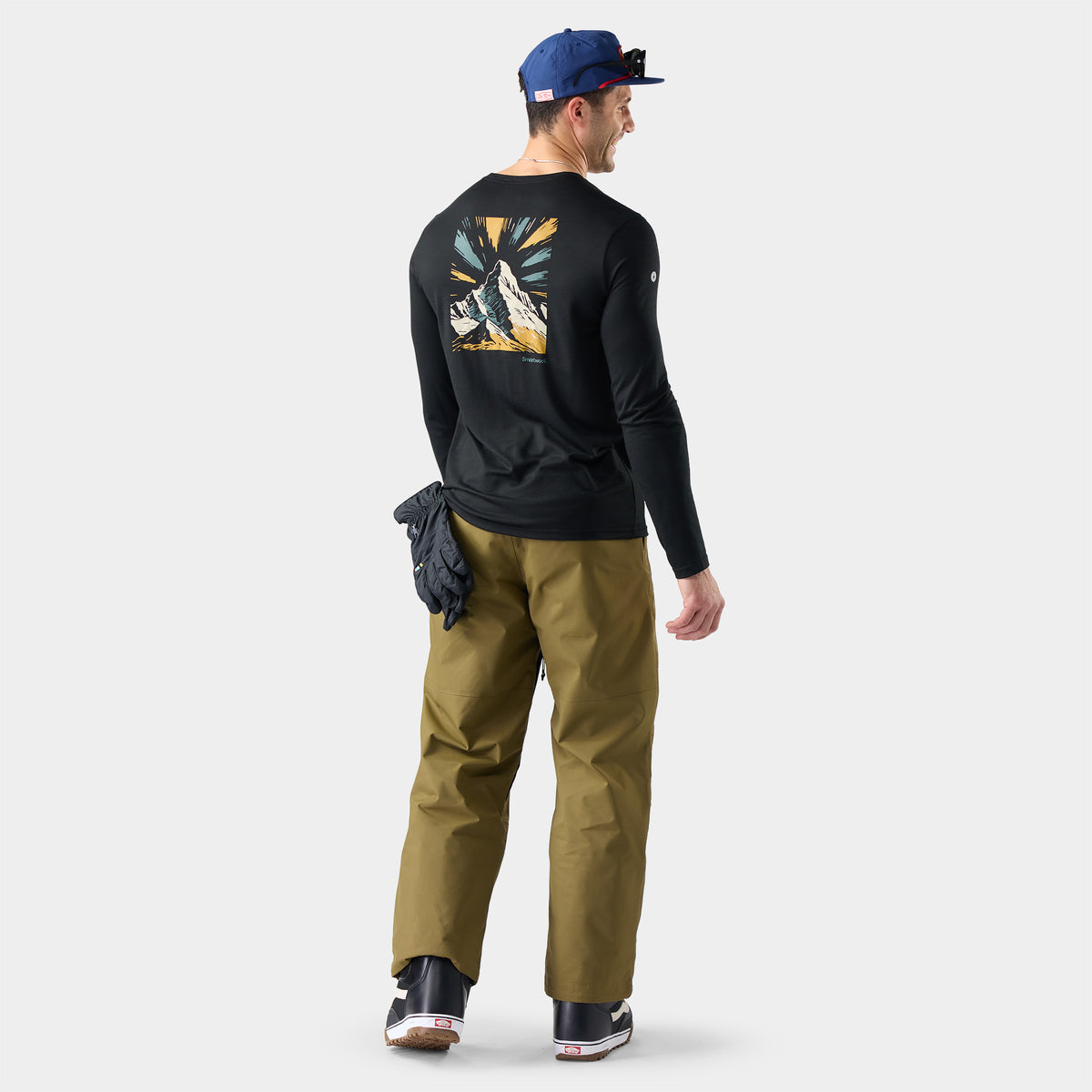 Summit Quest Active Graphic T-Shirt Black - ver - 2