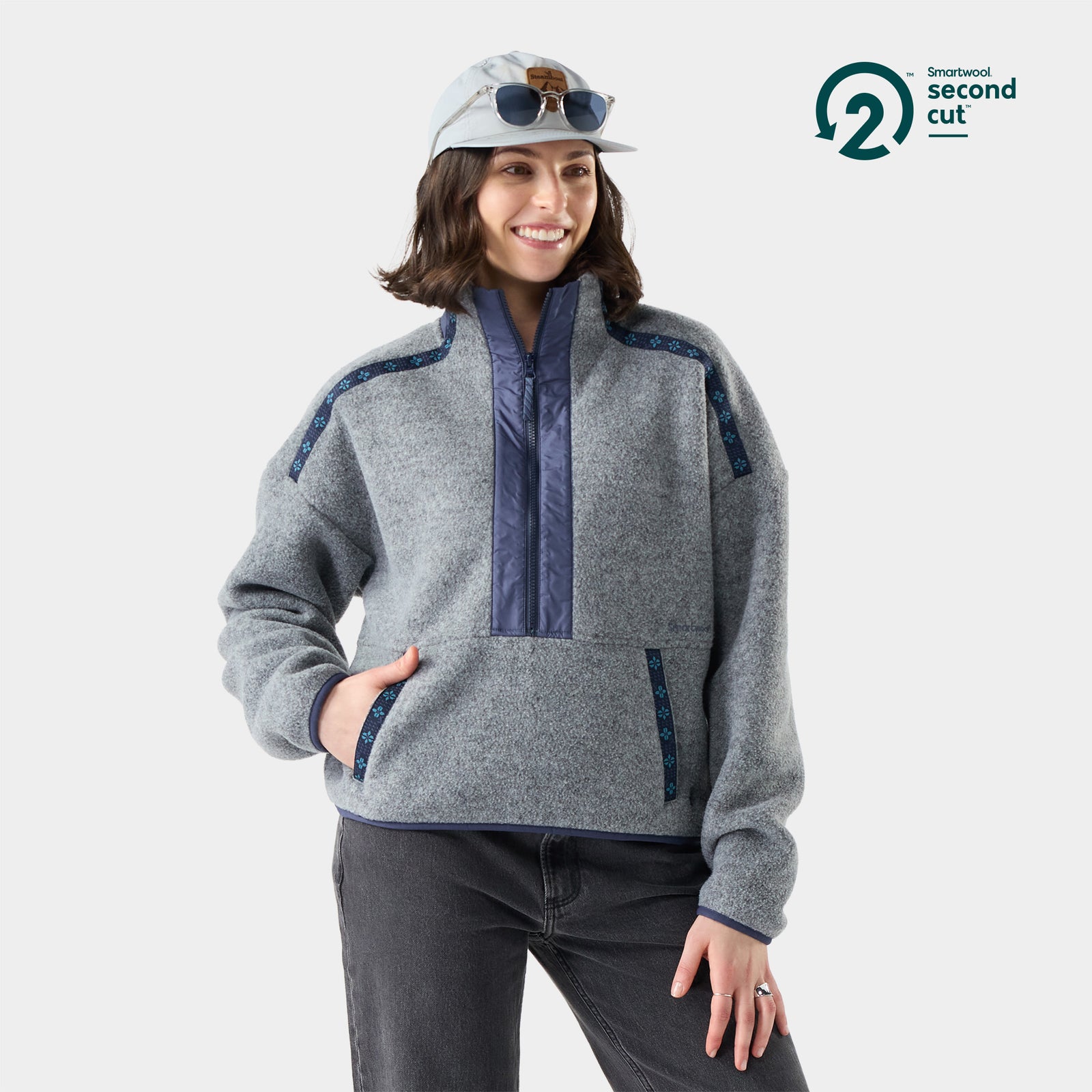 Fleece 1/2 Zip Light Navy - ver - 1
