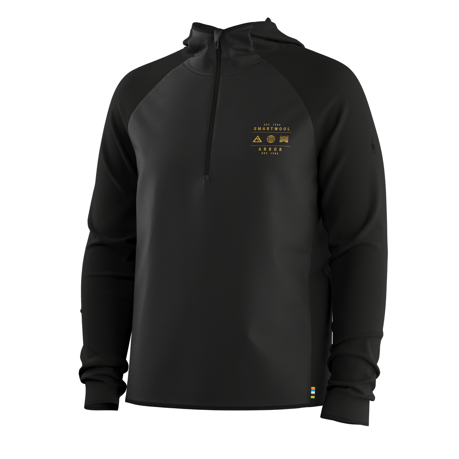 Felpa con cappuccio e 1/2 zip Smartloft da uomo  - visualizza - 5