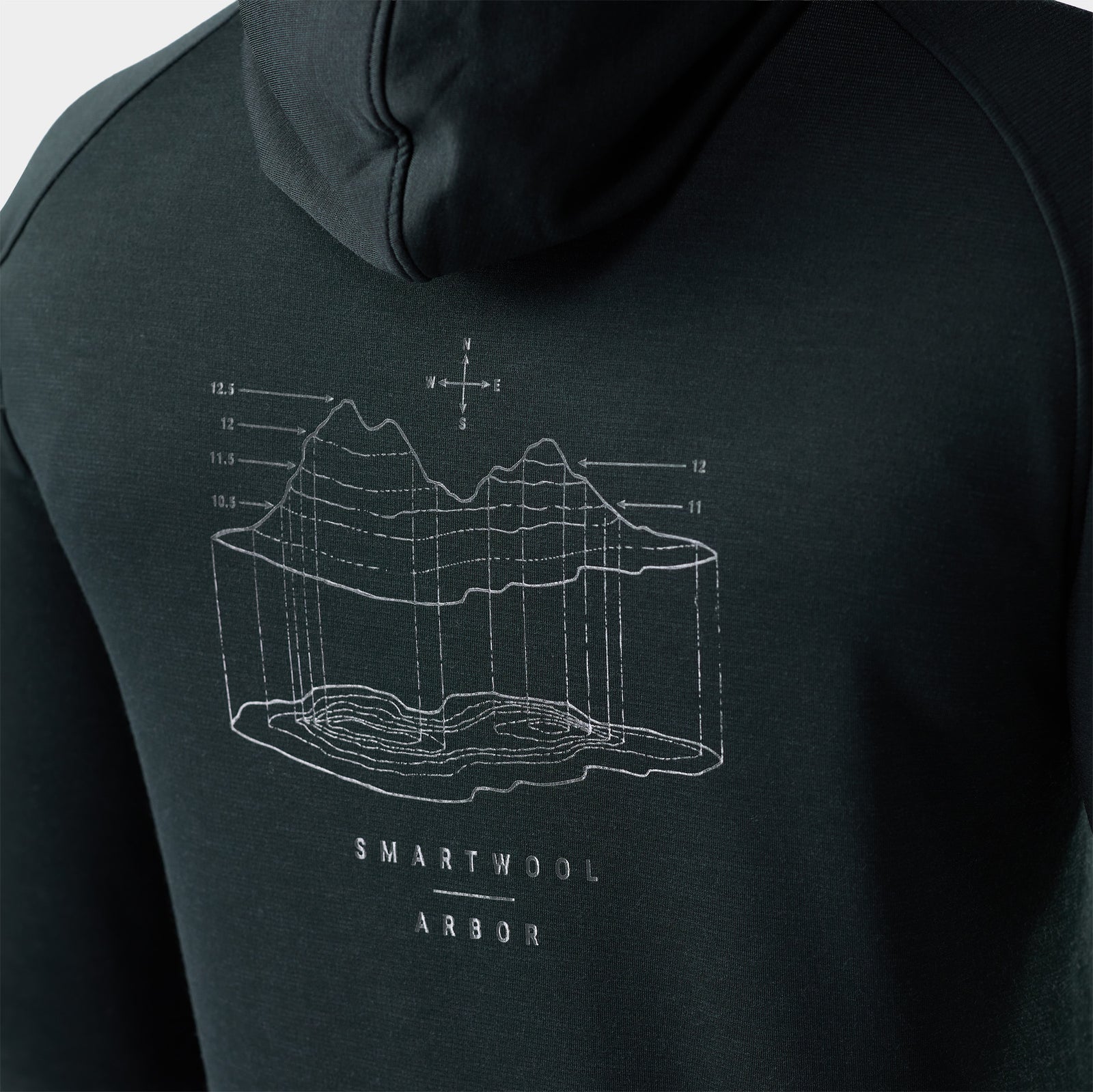 Felpa con cappuccio e 1/2 zip Smartloft da uomo  - visualizza - 4