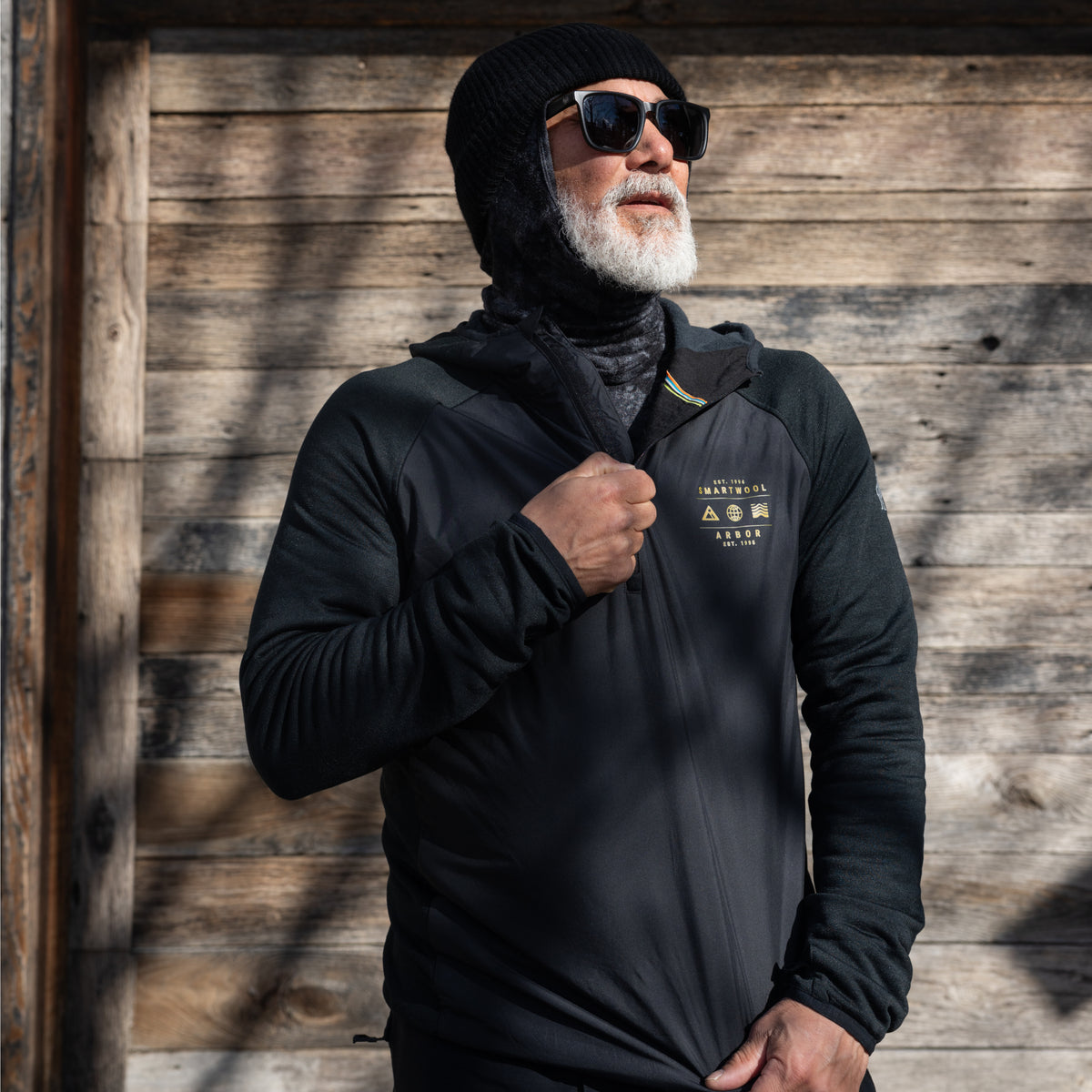 Felpa con cappuccio e 1/2 zip Smartloft da uomo  - visualizza - 5