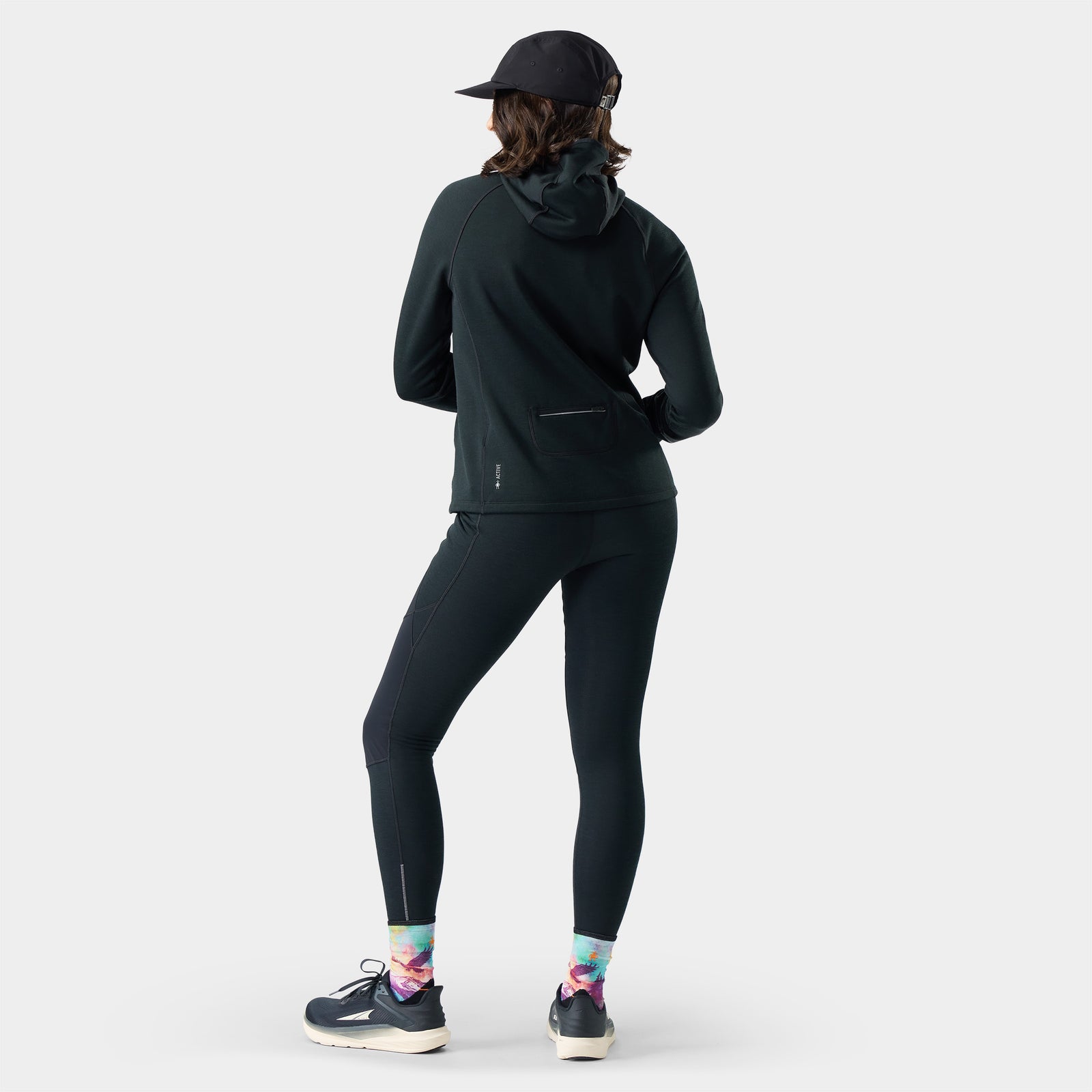 Felpa con cappuccio Active Fleece Wind da donna  - visualizza - 2