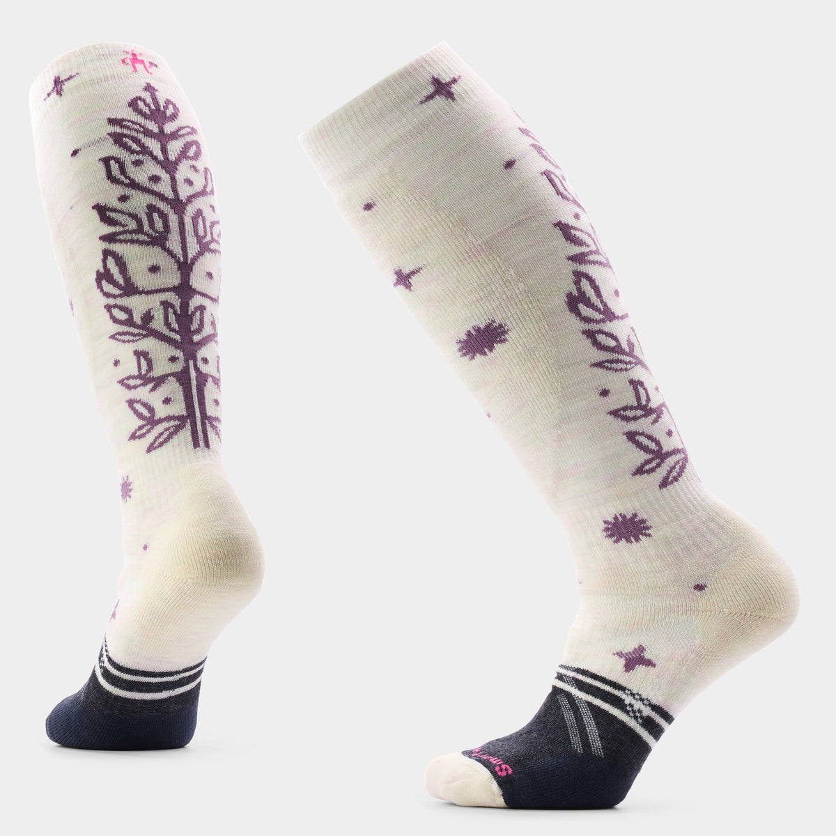 Women's Ski Ice Blossom OTC Socks Moonbeam - ver - 1