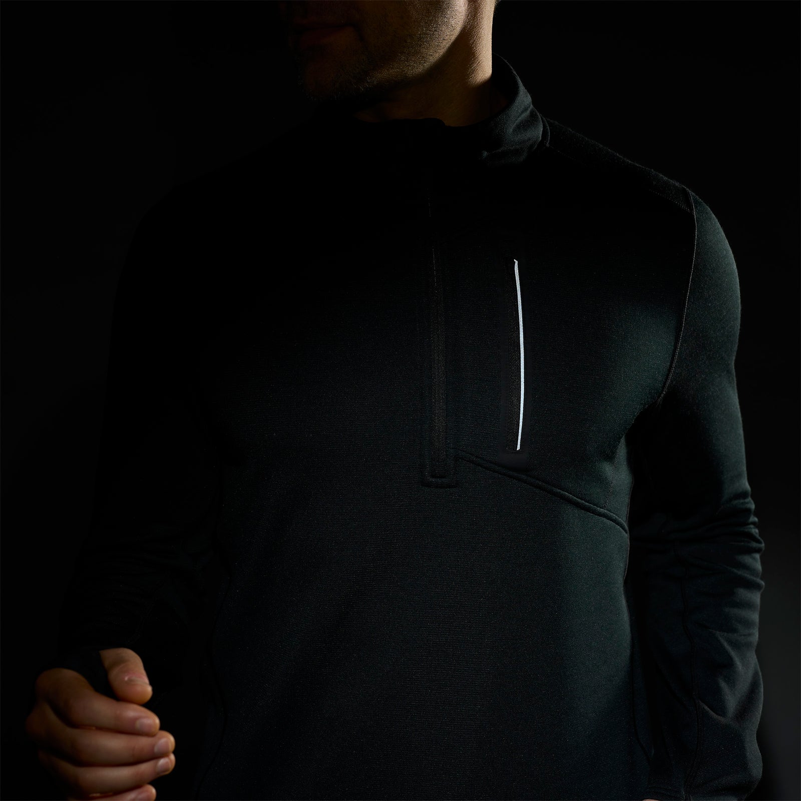 Active Fleece 1/2 Zip Black - ver - 4