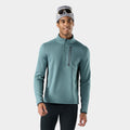Active Fleece 1/2 Zip Dusty Teal - ver - 1