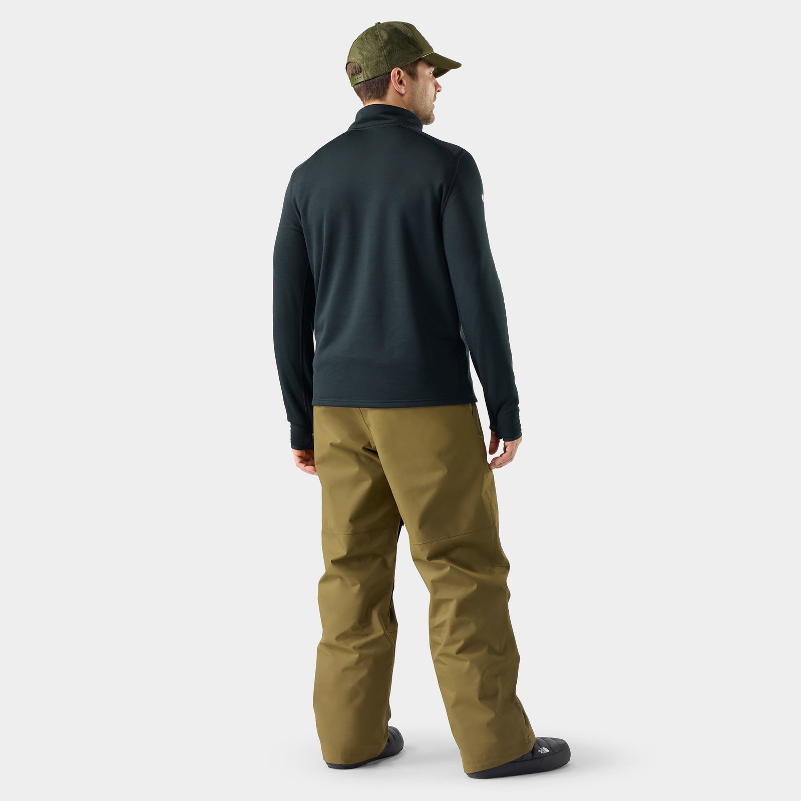 Active Fleece Wind 1/2 Zip Black - ver - 2