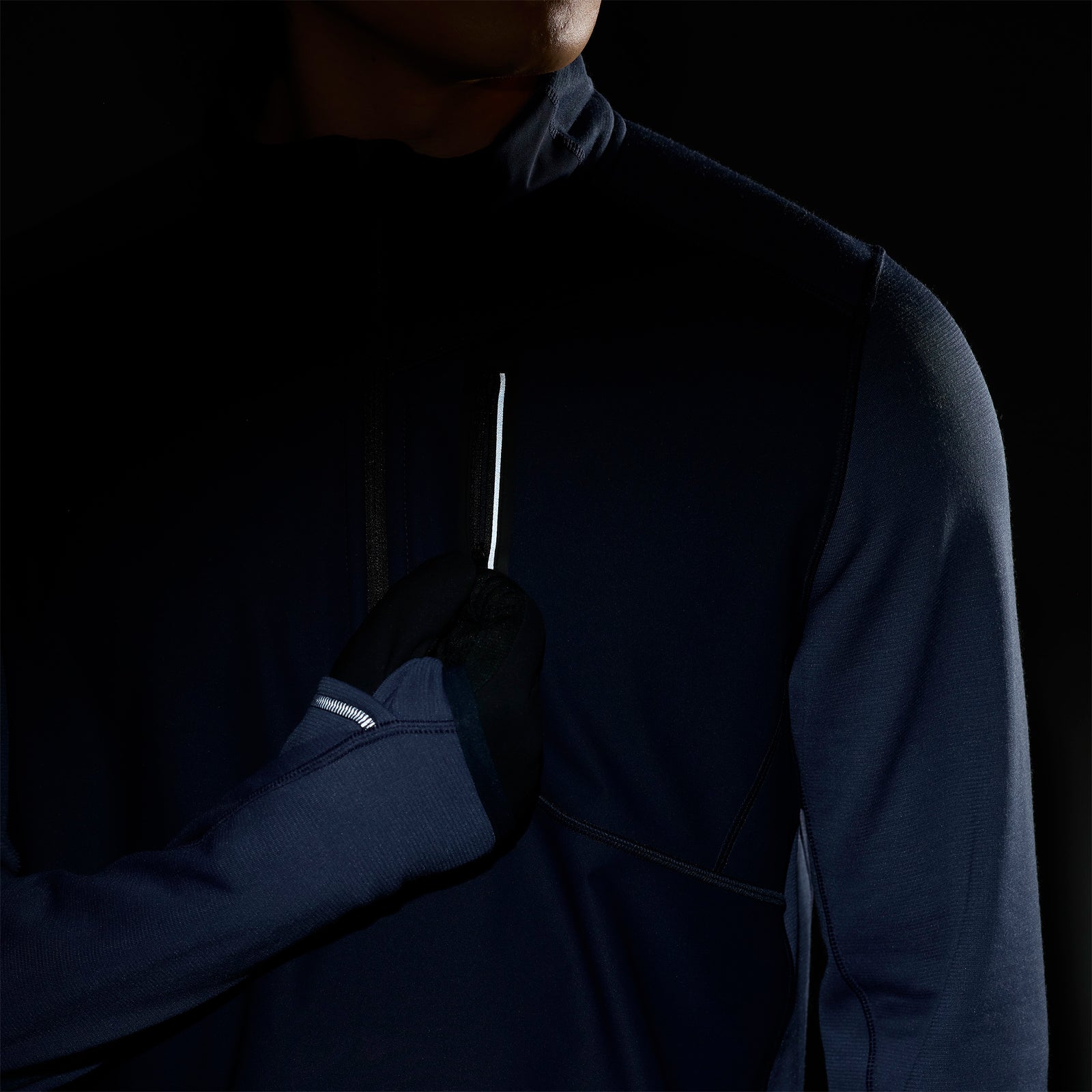 Active Fleece Wind 1/2 Zip Deep Navy - ver - 4