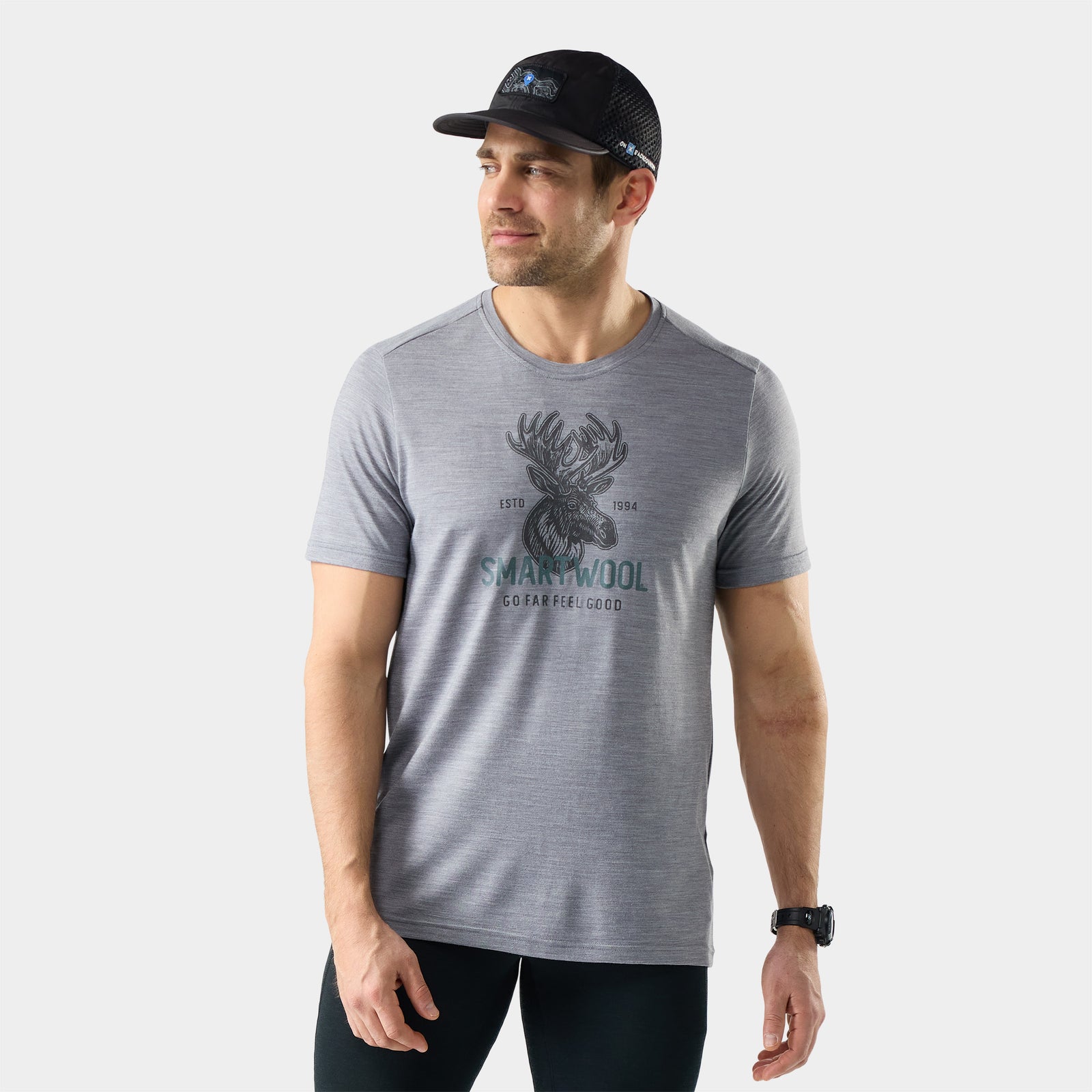 Moose Mode Active Short Sleeve Graphic T-Shirt für Herren  - ansehen - 1