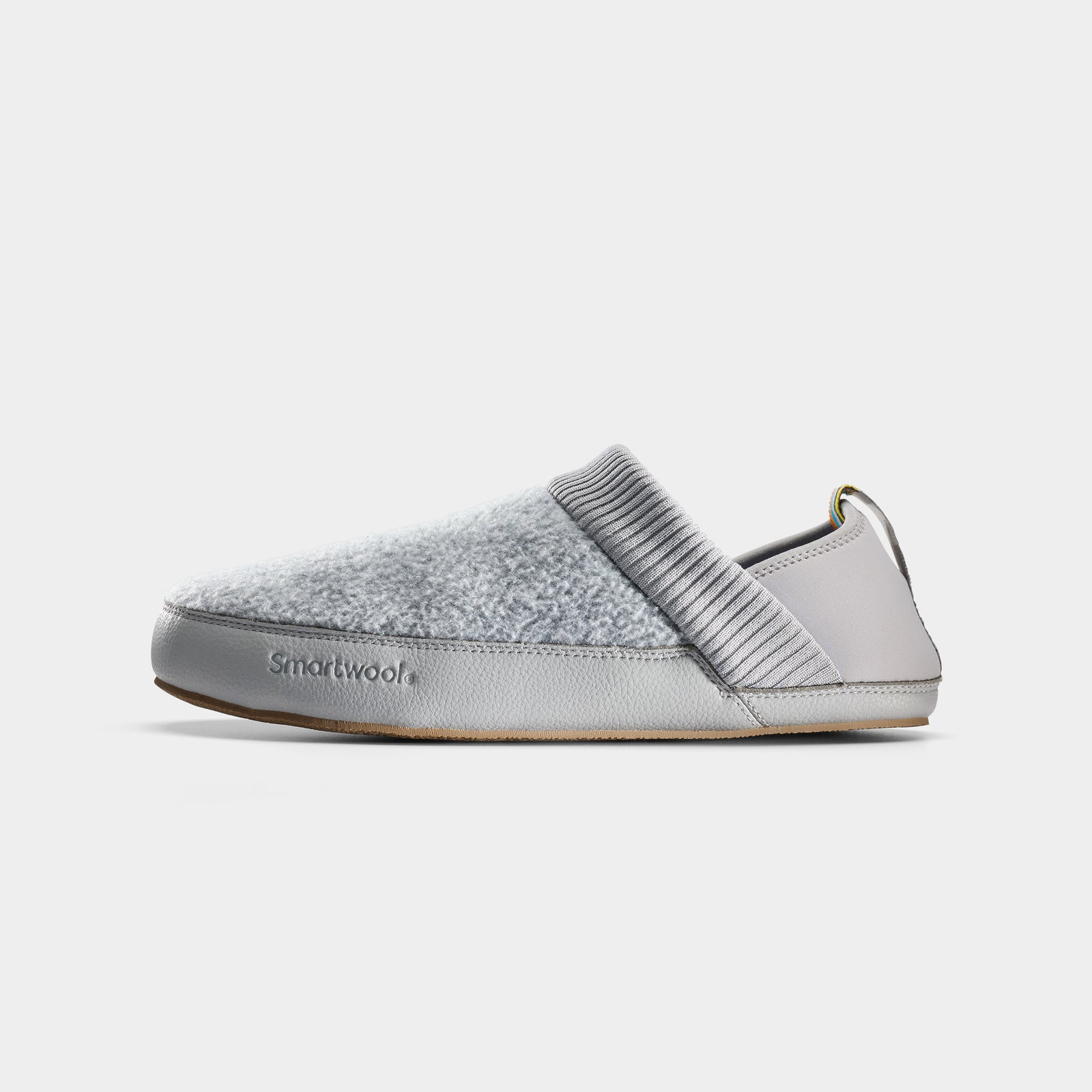 Smartwool Cabin Mule Slipper Light Gray Heather - ver - 2