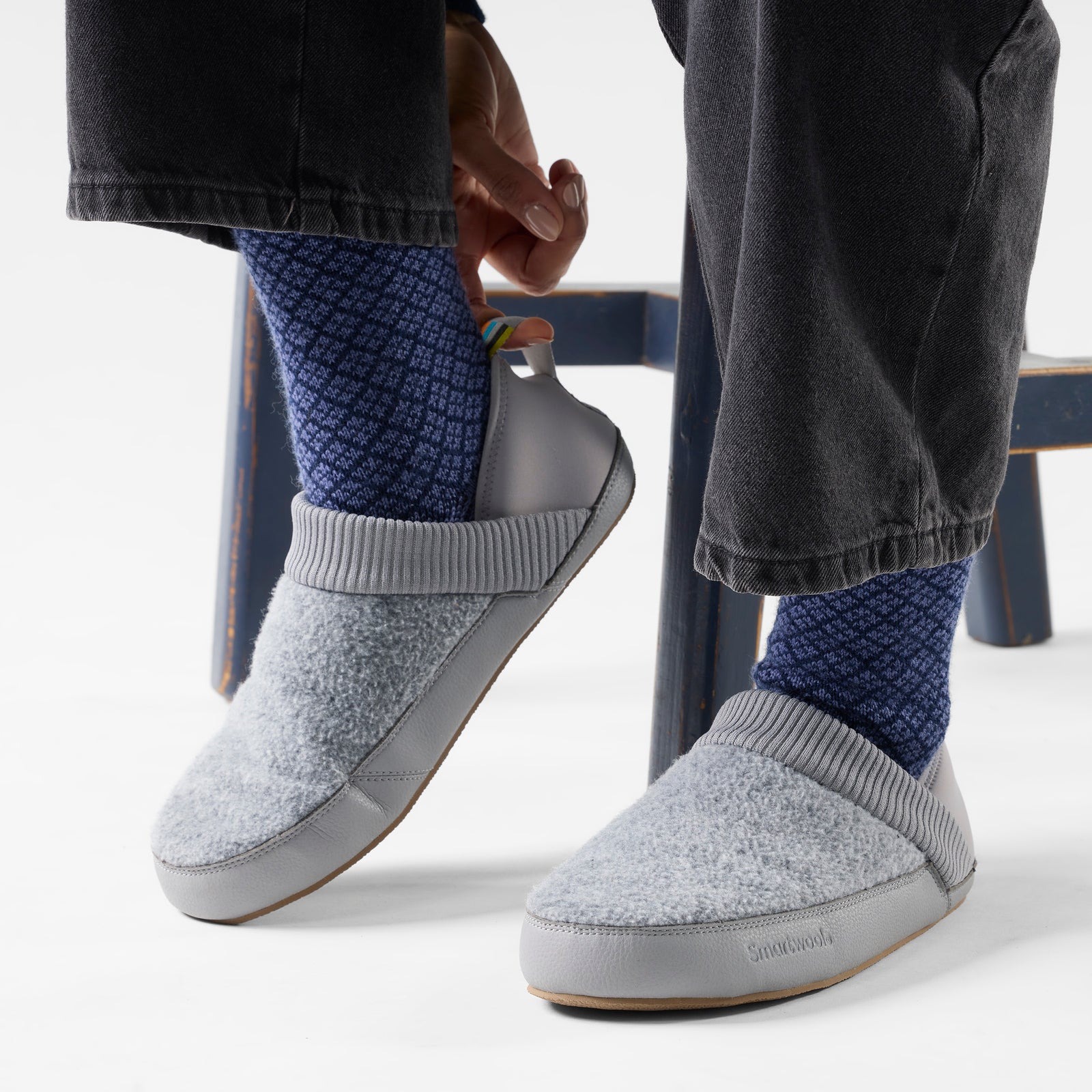 Smartwool Cabin Mule Slipper Light Gray Heather - ver - 4