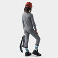Kids' Classic Blend Base Layer Crew Charcoal Heather - ver - 2