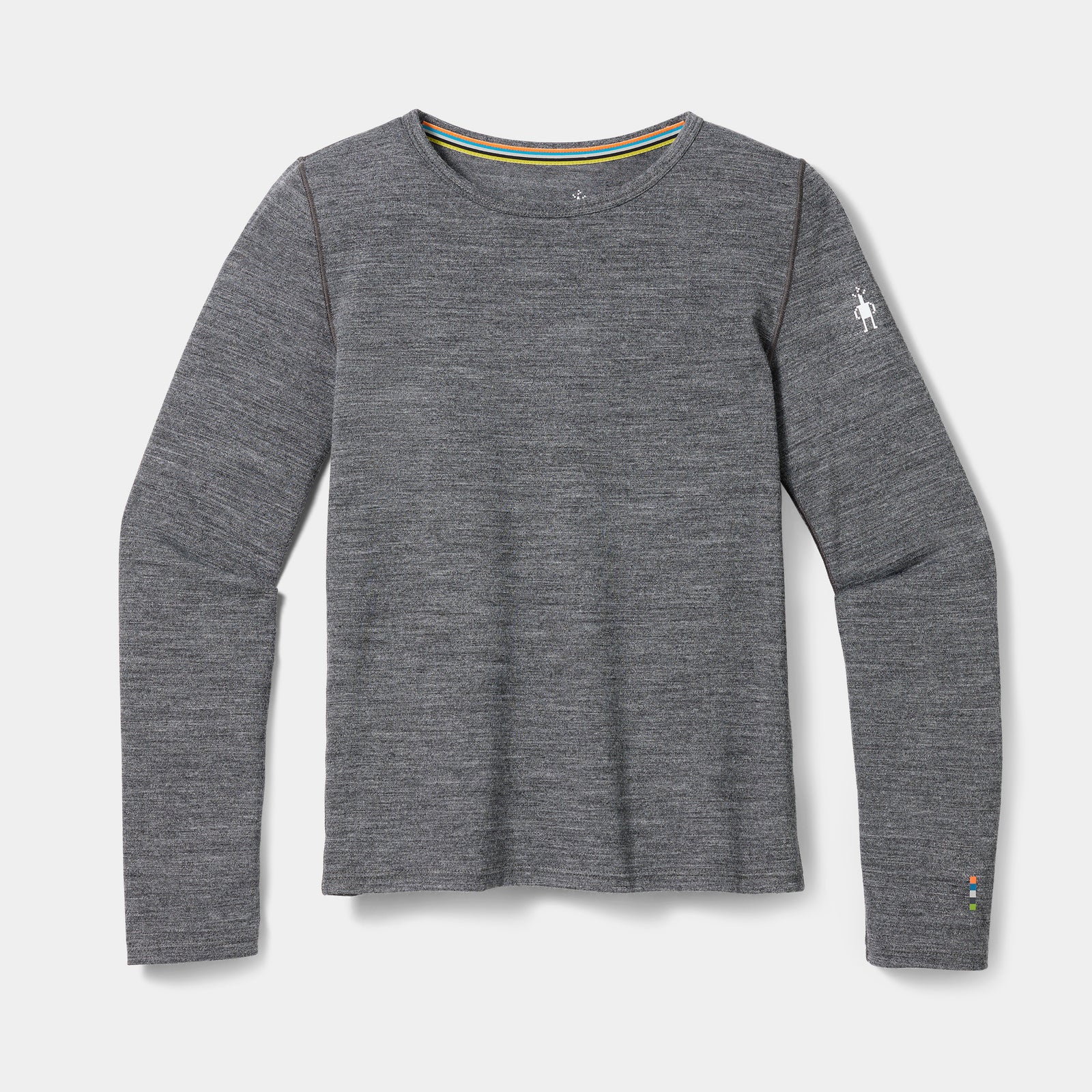 Kids' Classic Blend Base Layer Crew Charcoal Heather - ver - 3