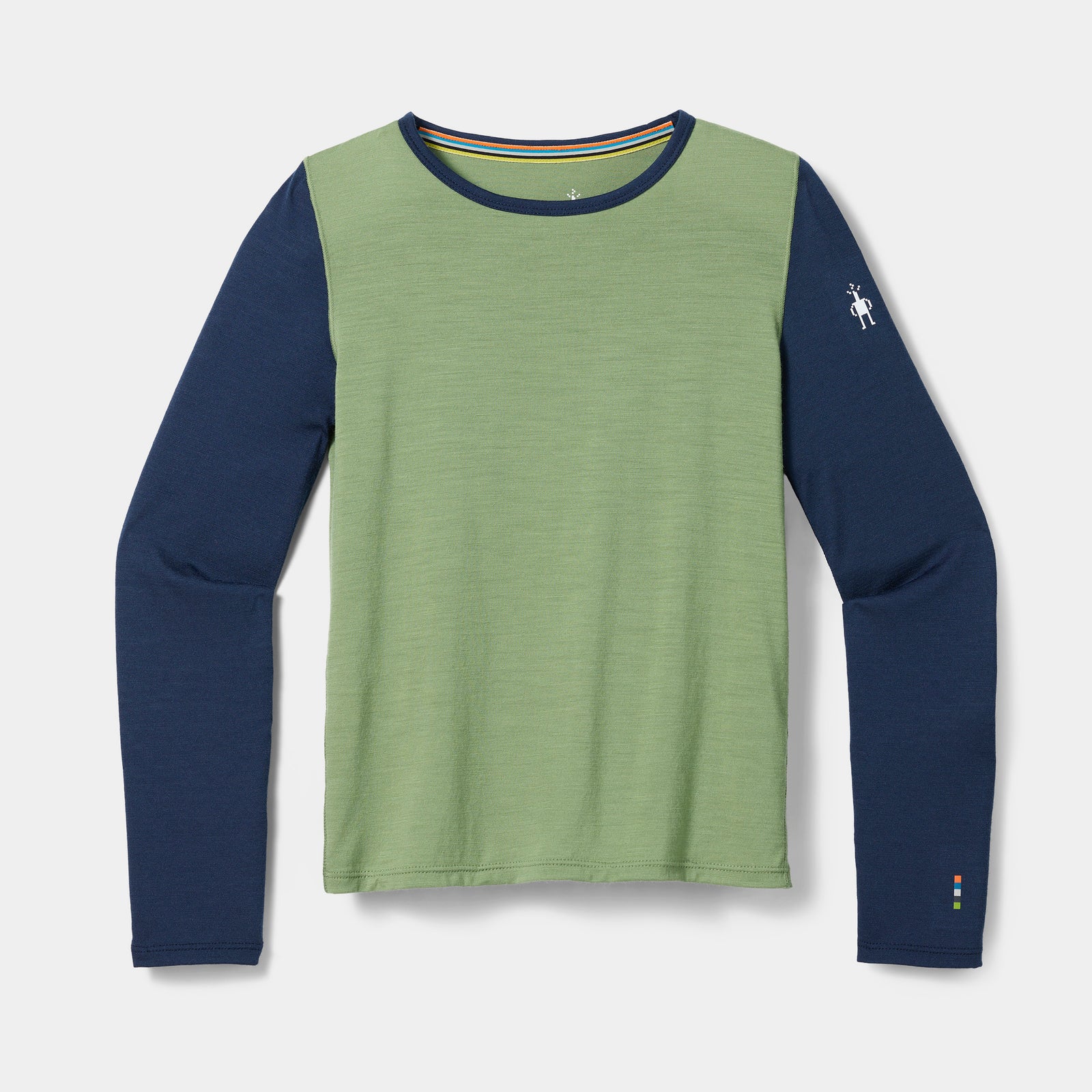 Kids' Classic Blend Base Layer Crew Green Tea - ver - 3