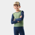 Kids' Classic Blend Base Layer Crew Green Tea - ver - 1