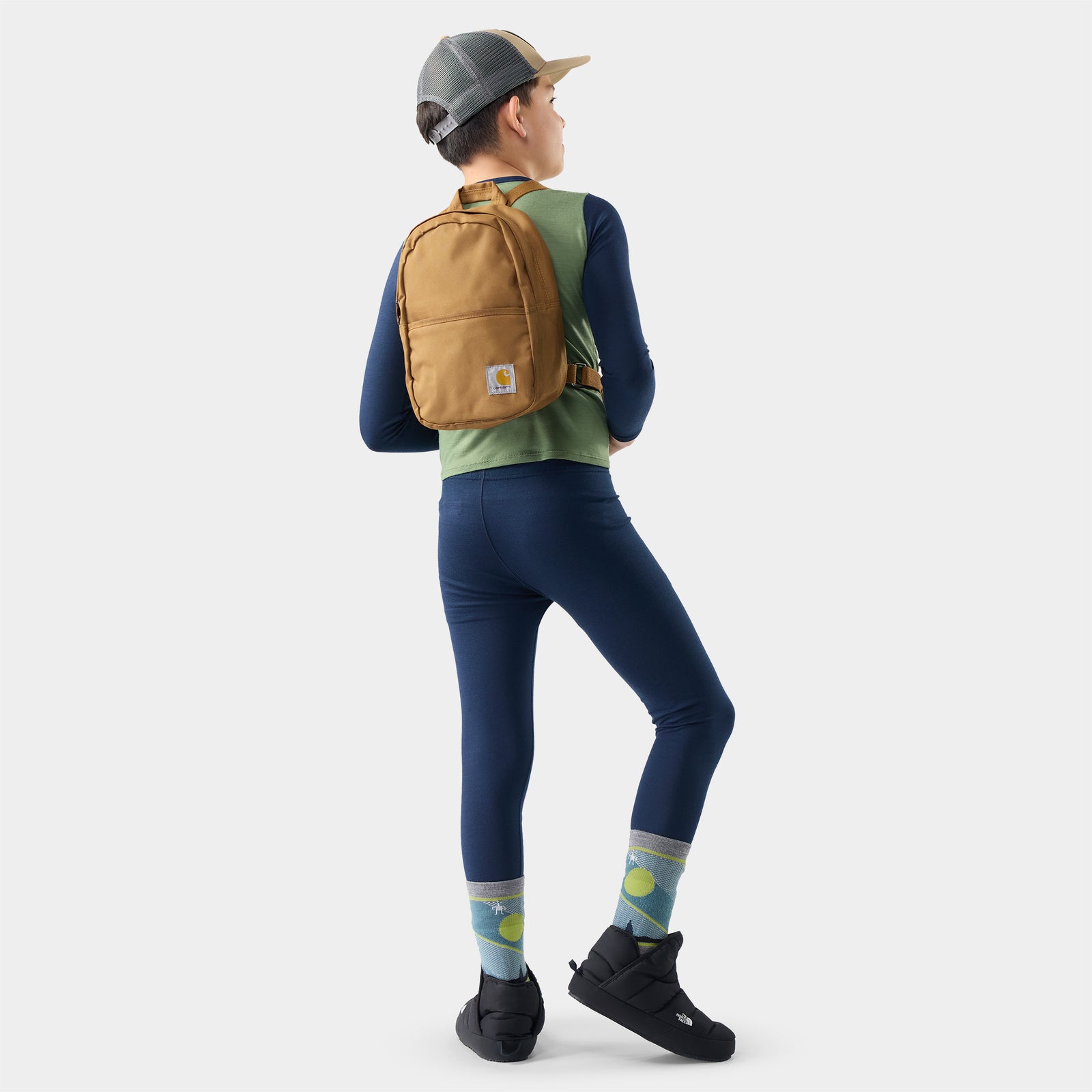 Kids' Classic Blend Base Layer Bottom Deep Navy - ver - 2
