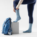 Women's Hike Classic Edition Crew Socks Mist Blue - ver - 2