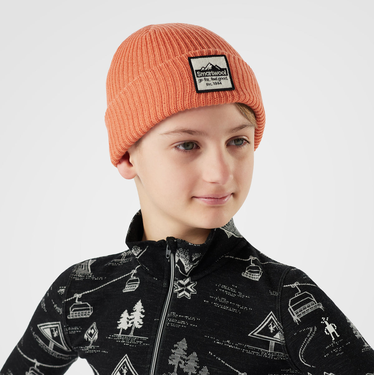 Mütze mit Smartwool-Patch für Kinder  - ansehen - 2