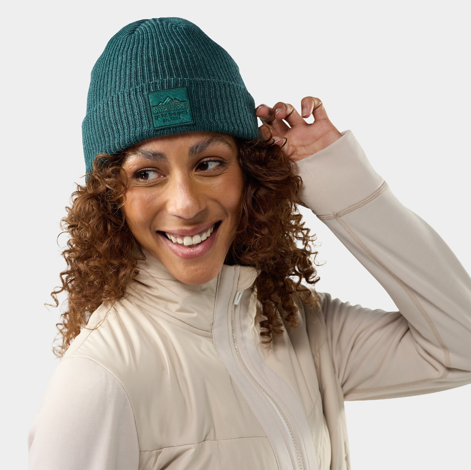 Smartwool Patch Beanie Dusty Teal Heather - ver - 1
