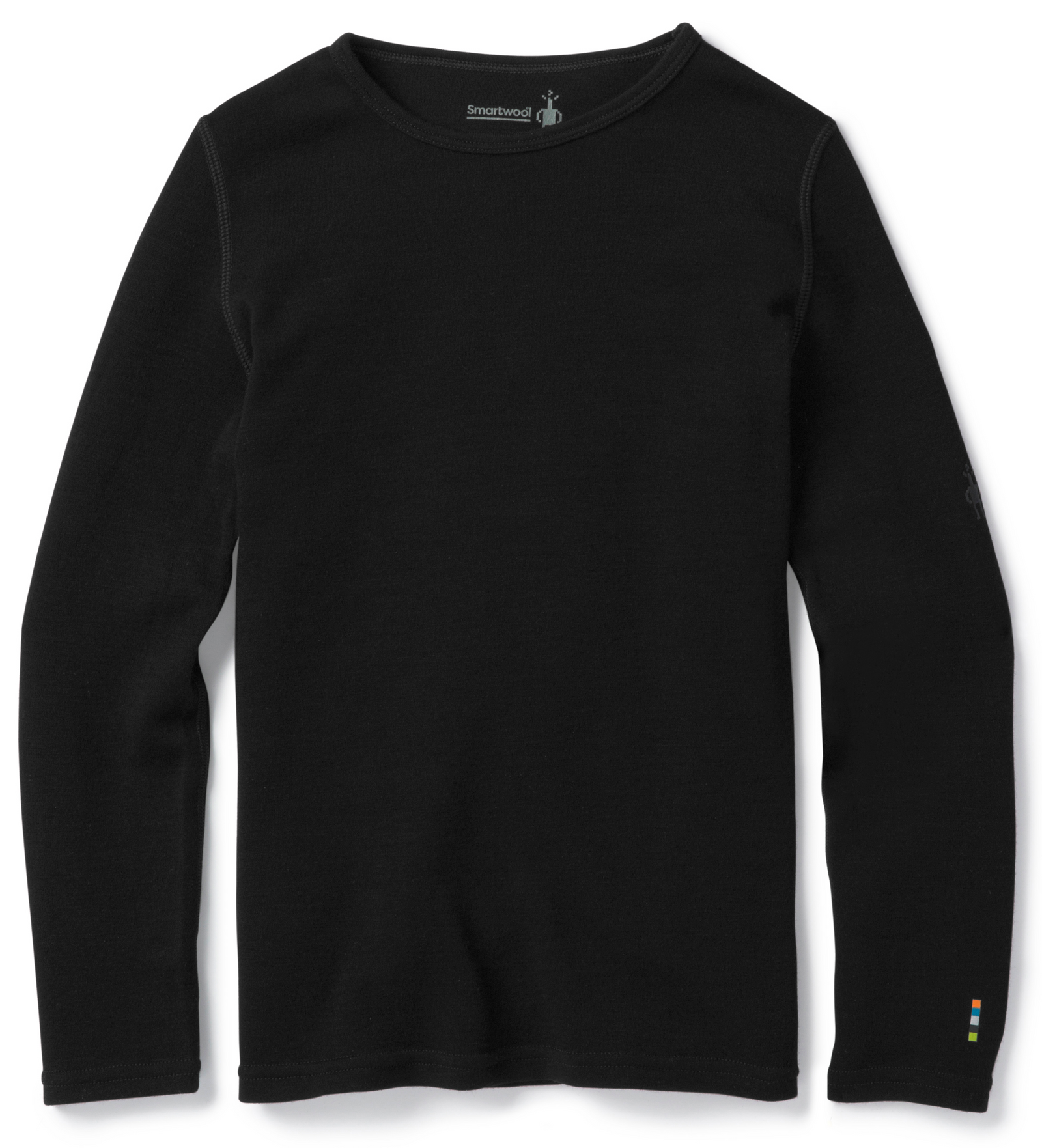 Kids' Classic Thermal Merino Base Layer Crew Boxed Black - ver - 1