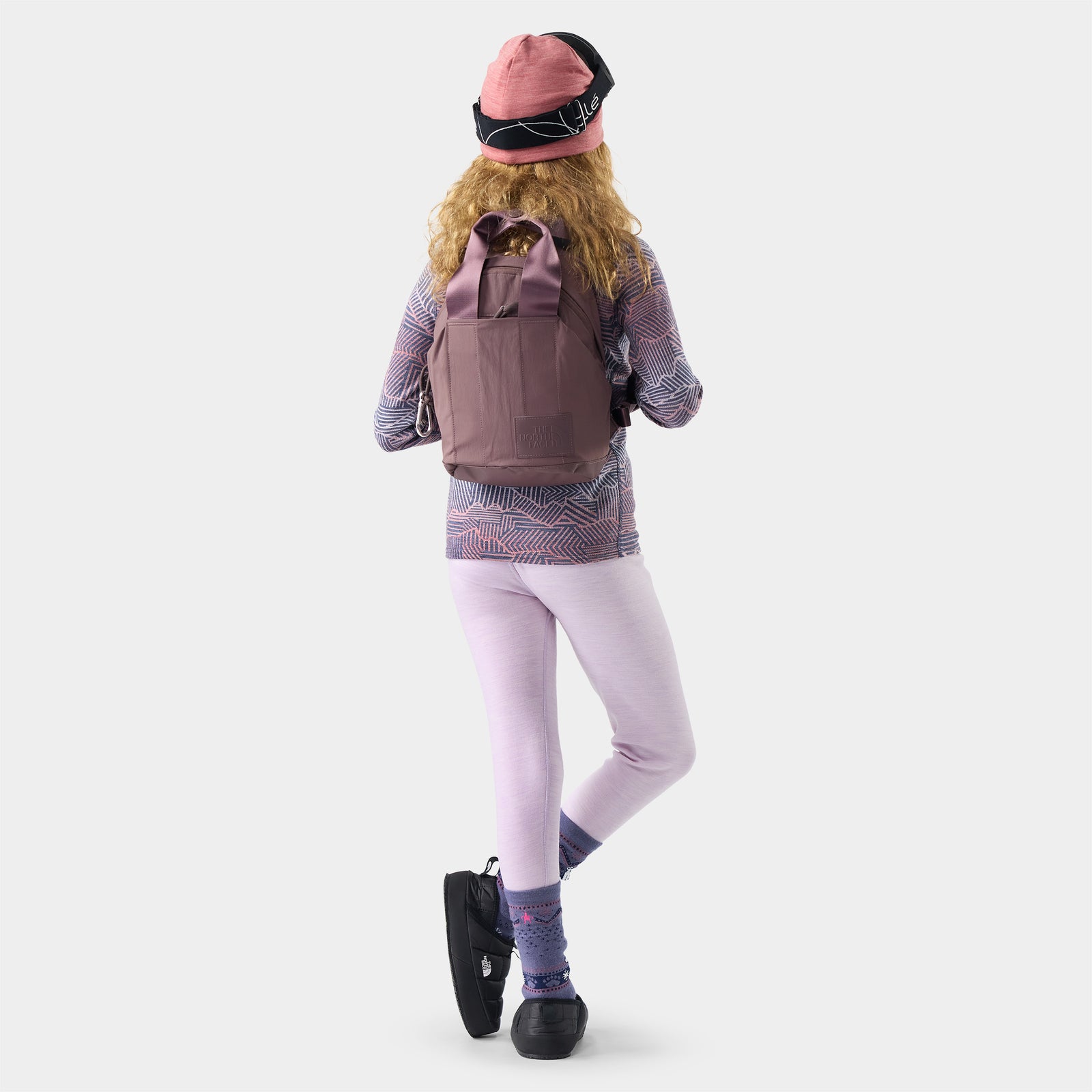 Kids' Classic Thermal Base Layer Bottom Lavender Sky Heather - ver - 2