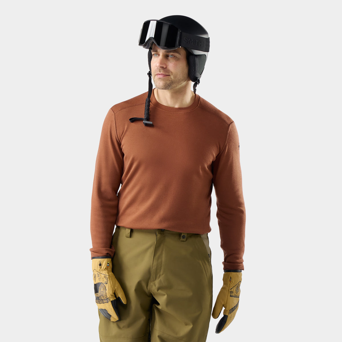 Classic Thermal Base Layer Crew Burnt Sienna - ver - 1