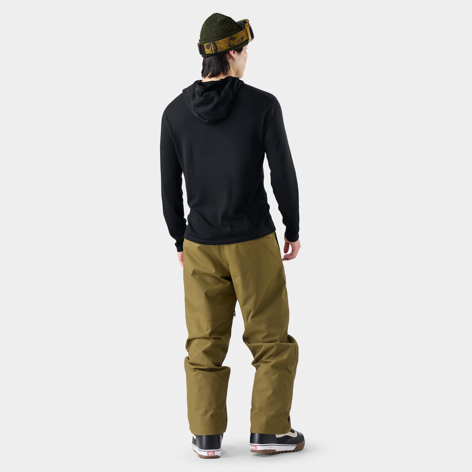 Classic Thermal Base Layer Hoodie Black - ver - 2