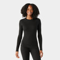 Women's Classic Thermal Merino Base Layer Crew Boxed Black - ver - 1