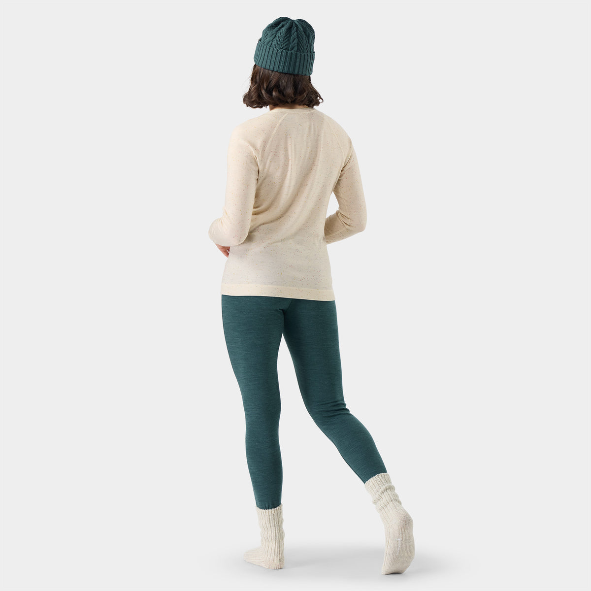 Classic Thermal Base Layer Crew Almond Donegal - ver - 2