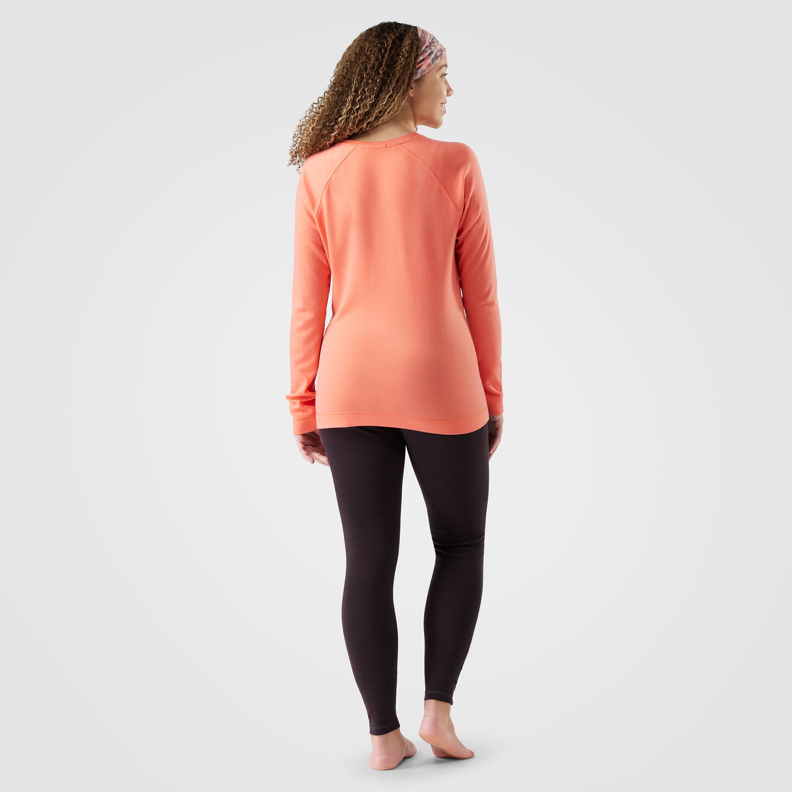 Women's Classic Thermal Merino Base Layer Crew Boxed Coral Reef - ver - 2