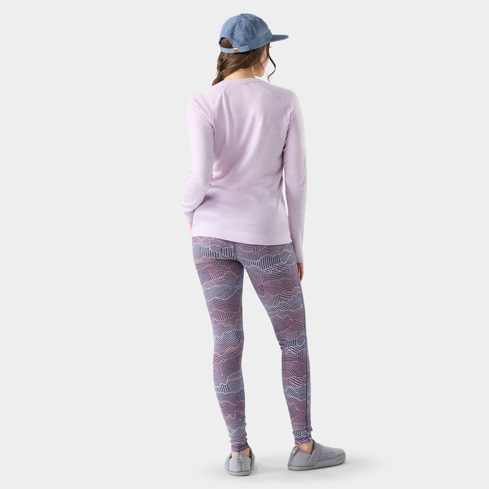 Classic Thermal Base Layer Crew Lavender Sky Heather - ver - 2