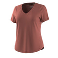 Women's Active Ultralite V-Neck Short Sleeve Burnt Sienna - ver - 3