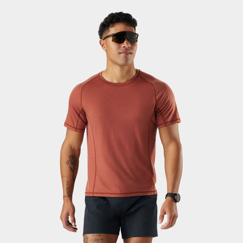 T-shirt à manches courtes Active Ultralite pour homme - Burnt Sienna / S