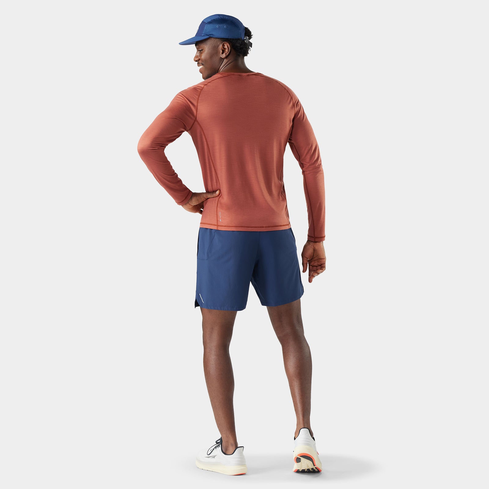 Men's Active Ultralite Long Sleeve Burnt Sienna - ver - 2