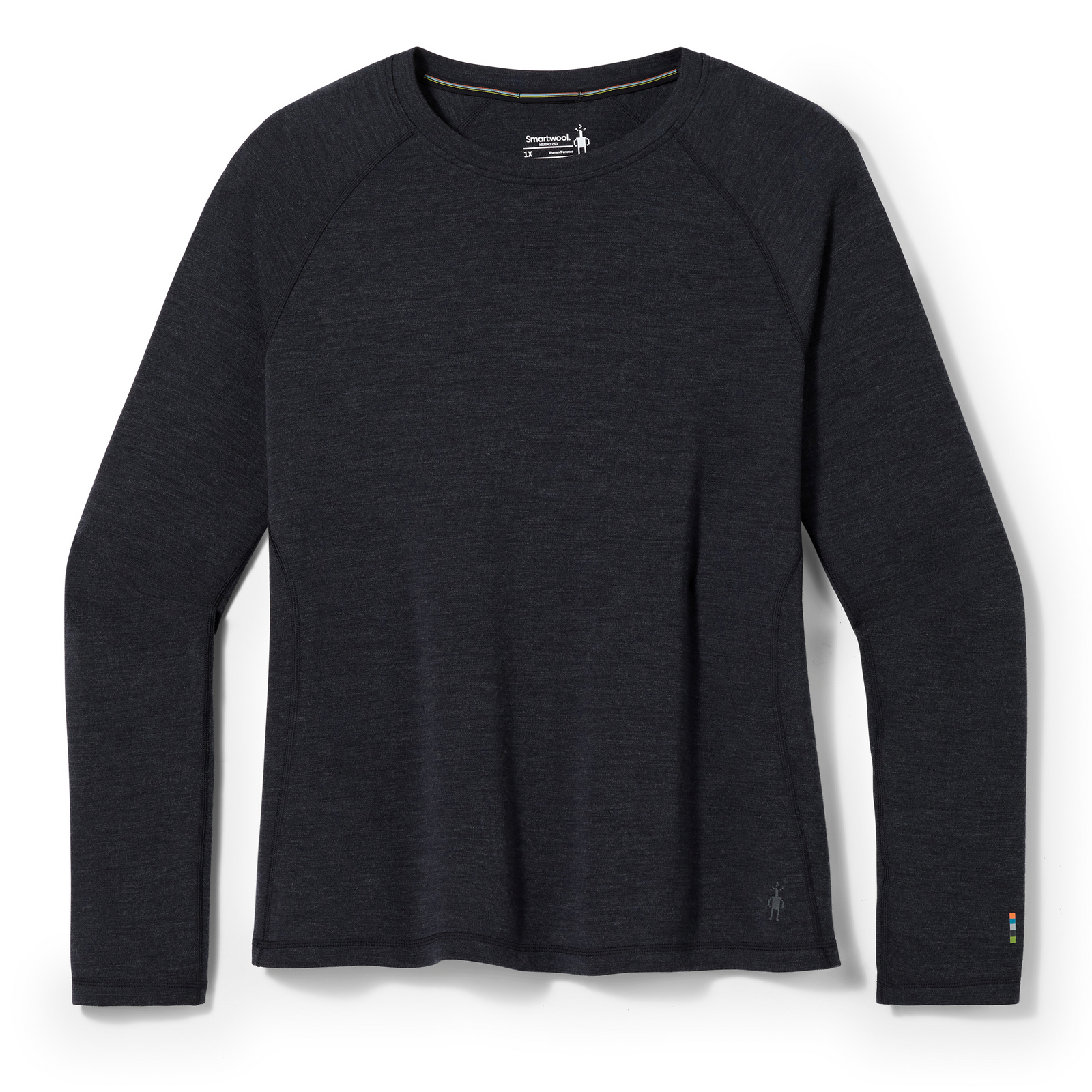 Camiseta interior con cuello redondo Classic Thermal Merino Plus para mujer Charcoal Heather - ver - 3