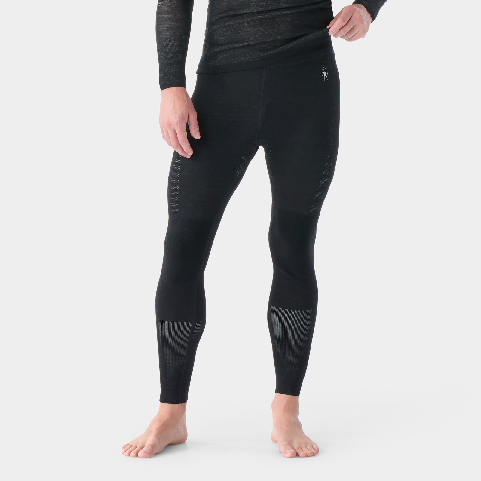 Men's Intraknit™ Thermal Merino Base Layer Bottom Black-White - ver - 1