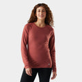 Women's Classic All-Season Merino Base Layer Crew Boxed Burnt Sienna - ver - 1