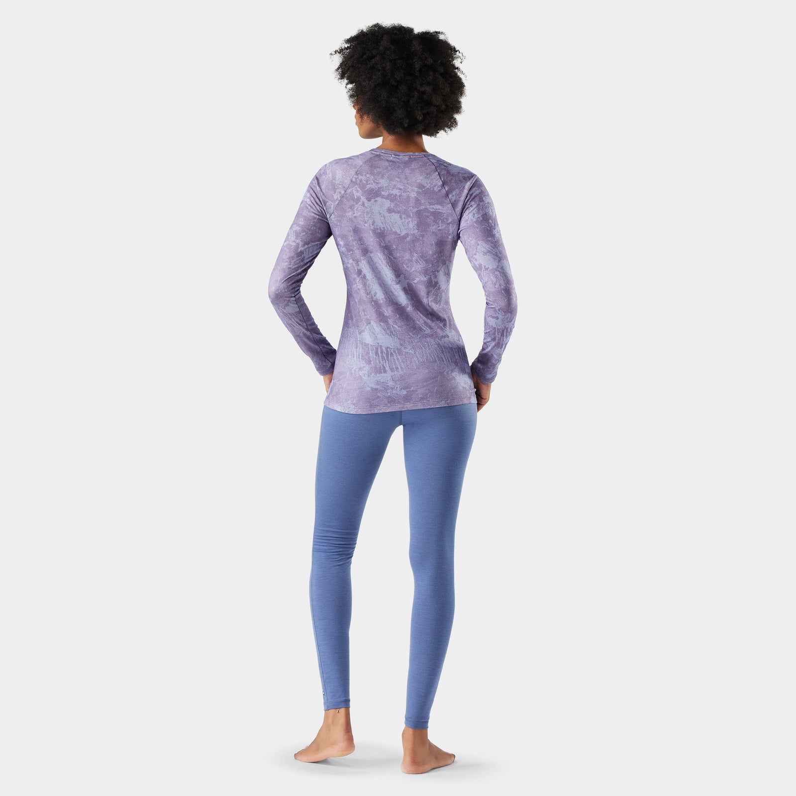 Women's Classic All-Season Merino Base Layer Crew Boxed Purple Storm Mountain - ver - 2