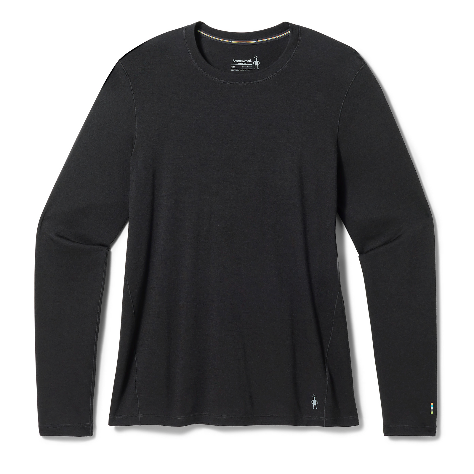 Women's Classic All-Season Merino Base Layer Crew Plus Boxed Black - ver - 3