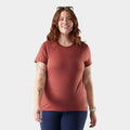 Damen Merino Kurzarmshirt Plus Burnt Sienna - ansehen - 1