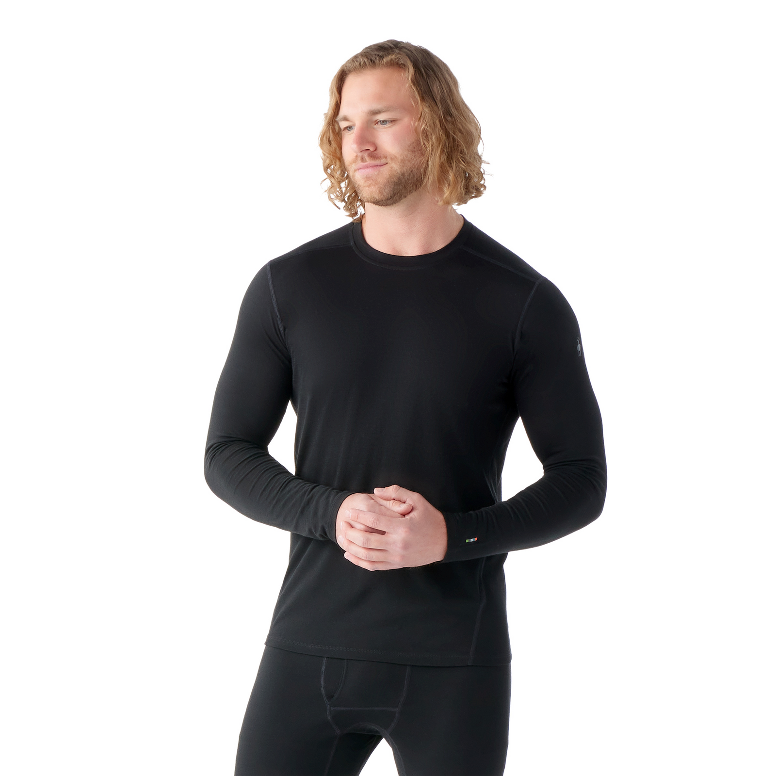 Men's Classic All-Season Merino Base Layer Crew Boxed Black - ver - 1