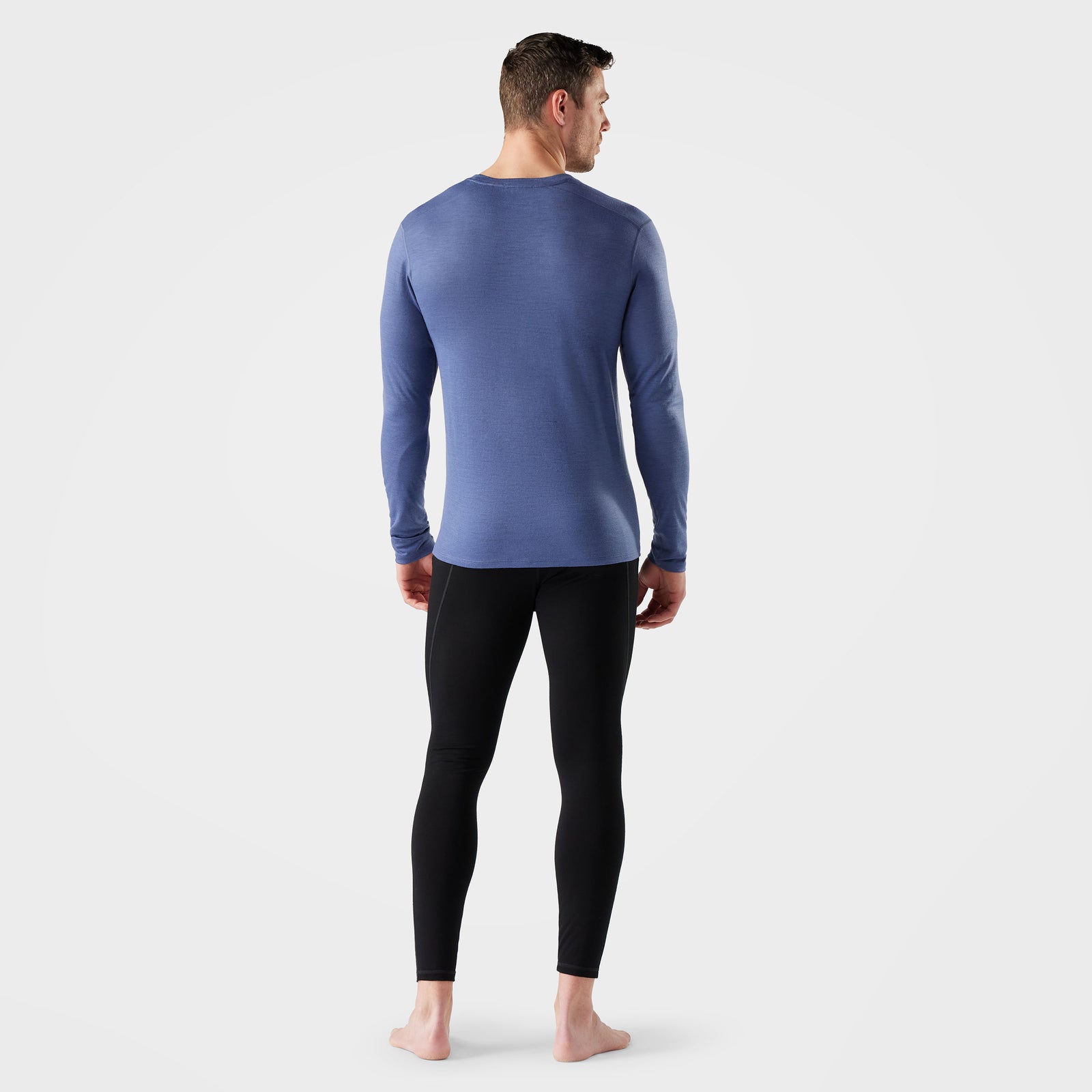 Men's Classic All-Season Merino Base Layer Crew Boxed Nightfall Blue - ver - 2