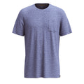 Men's Merino Hemp Blend Short Sleeve Pocket Tee Nightfall Blue Heather - ver - 2